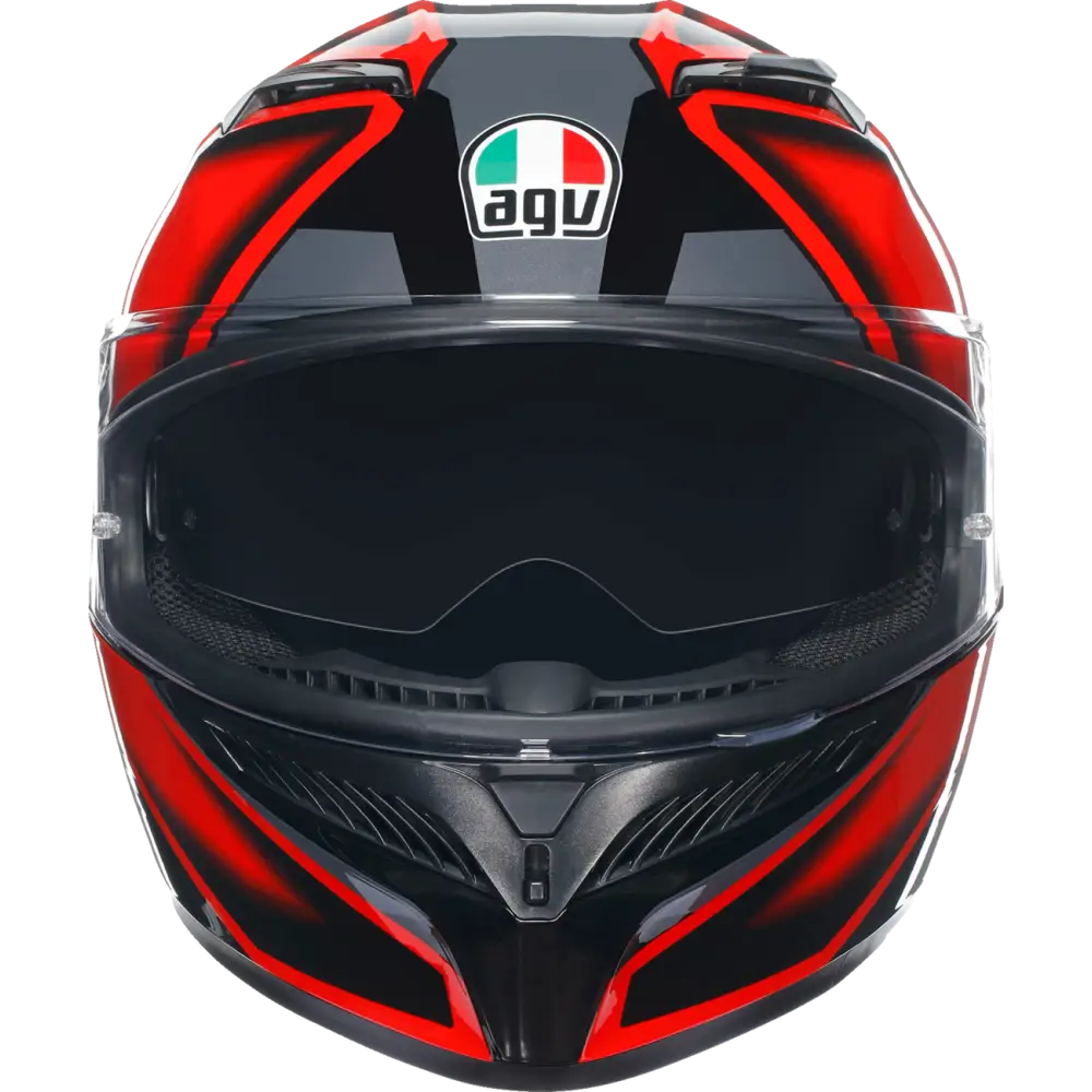 AGV K3 Helmet - Compound - Black/Red - Agv Helmets