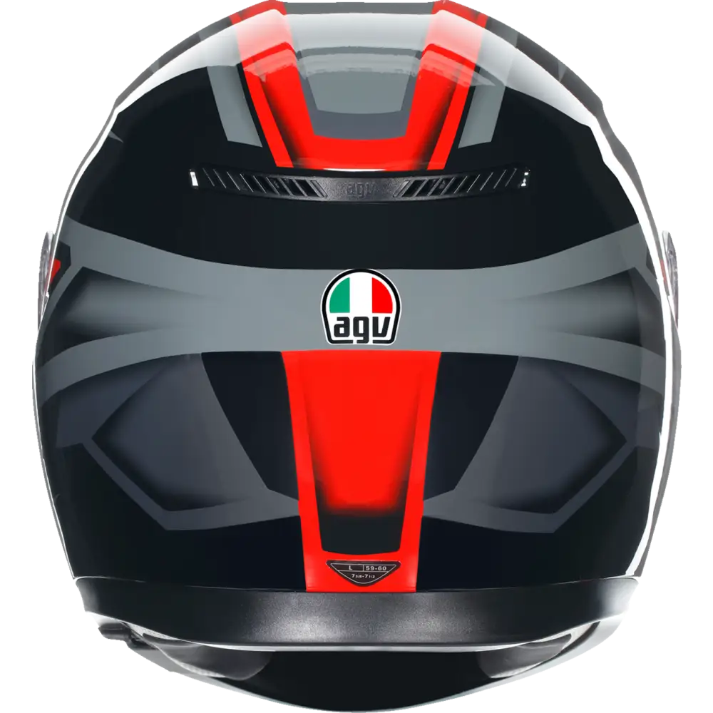 AGV K3 Helmet - Compound - Black/Red - Agv Helmets