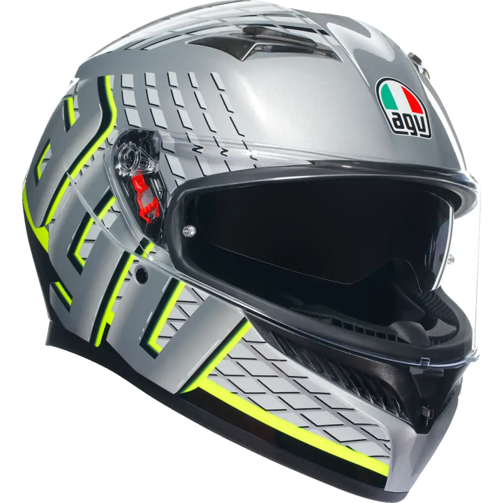 AGV K3 Helmet - Fortify - Gray/Black/Yellow Fluo - Small 2118381004011S