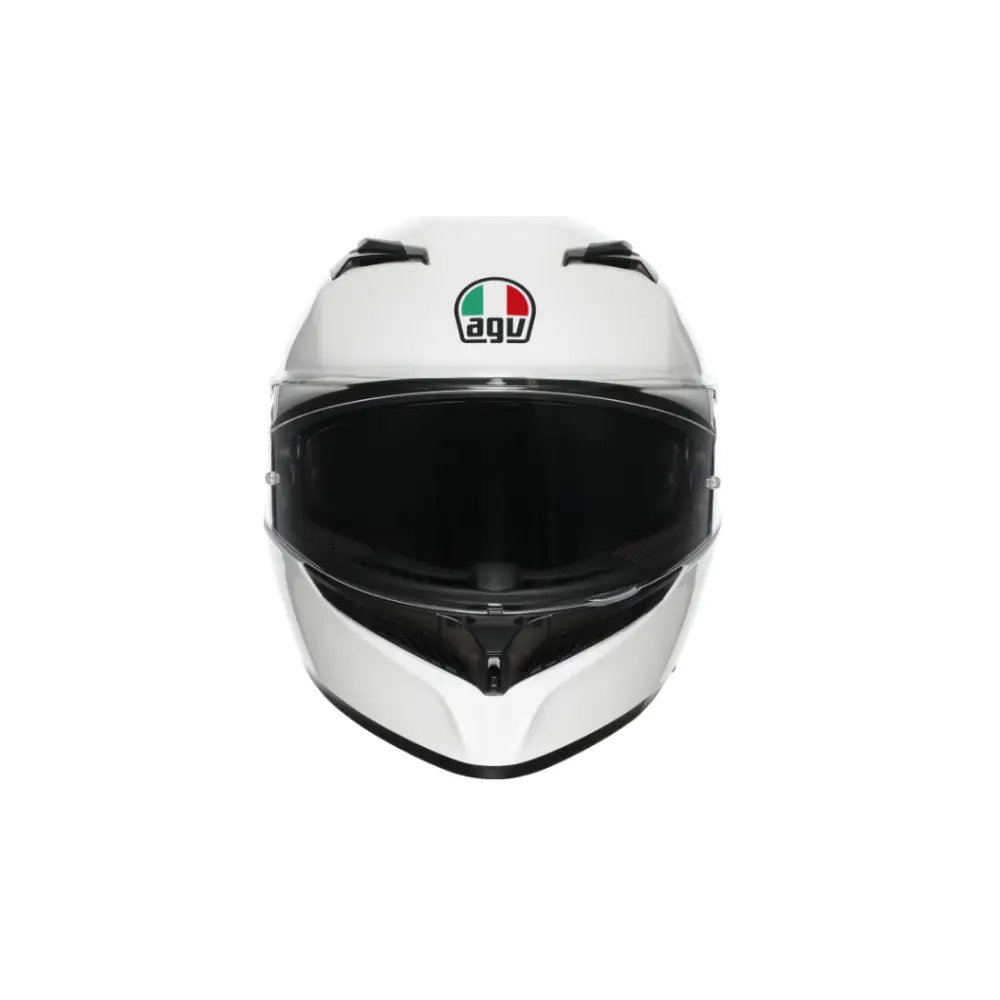 AGV K3 Helmet - Mono - White - Motorcycle Street Helmets
