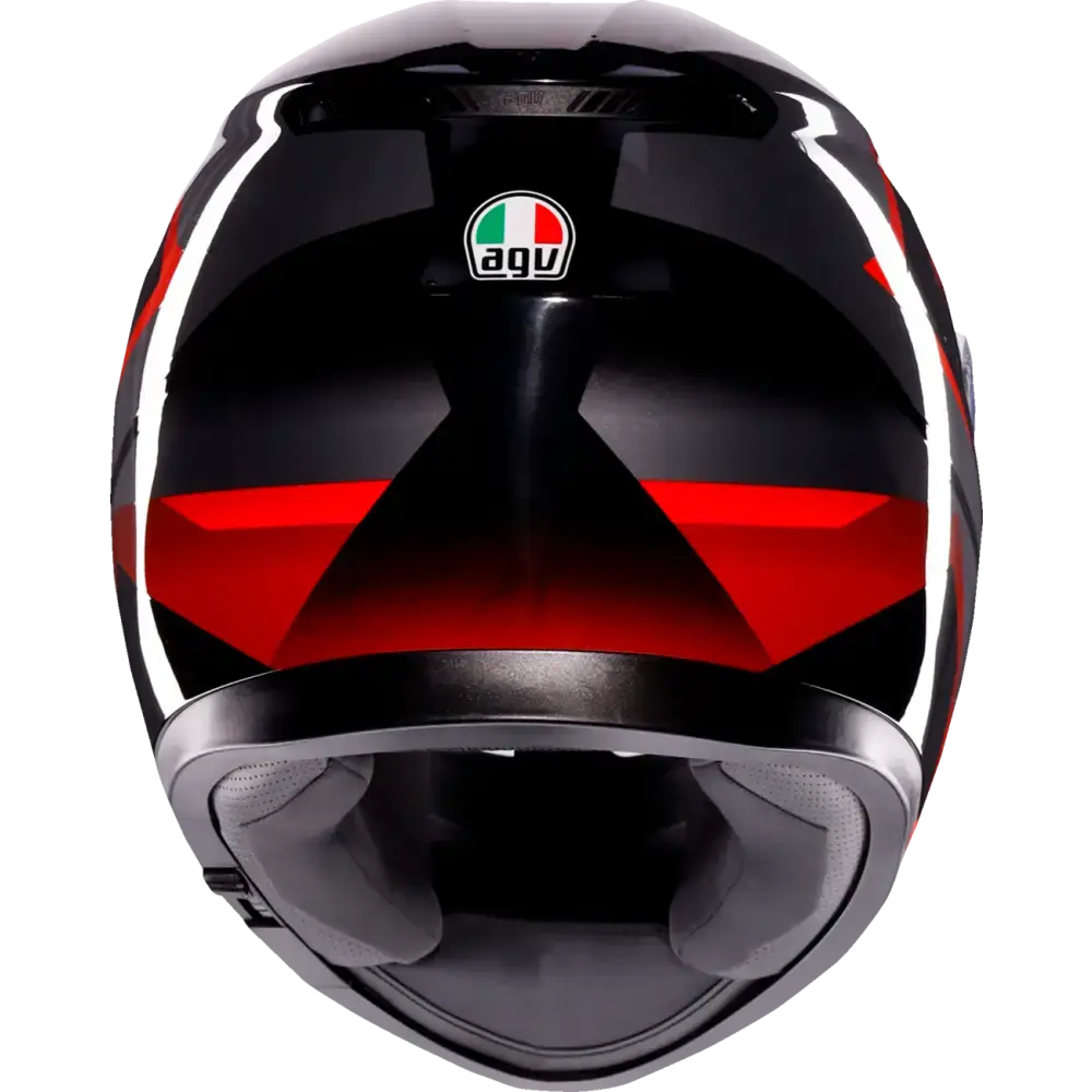 AGV K3 Helmet - Striga - Black/Gray/Red - Small 2118381004-018-S