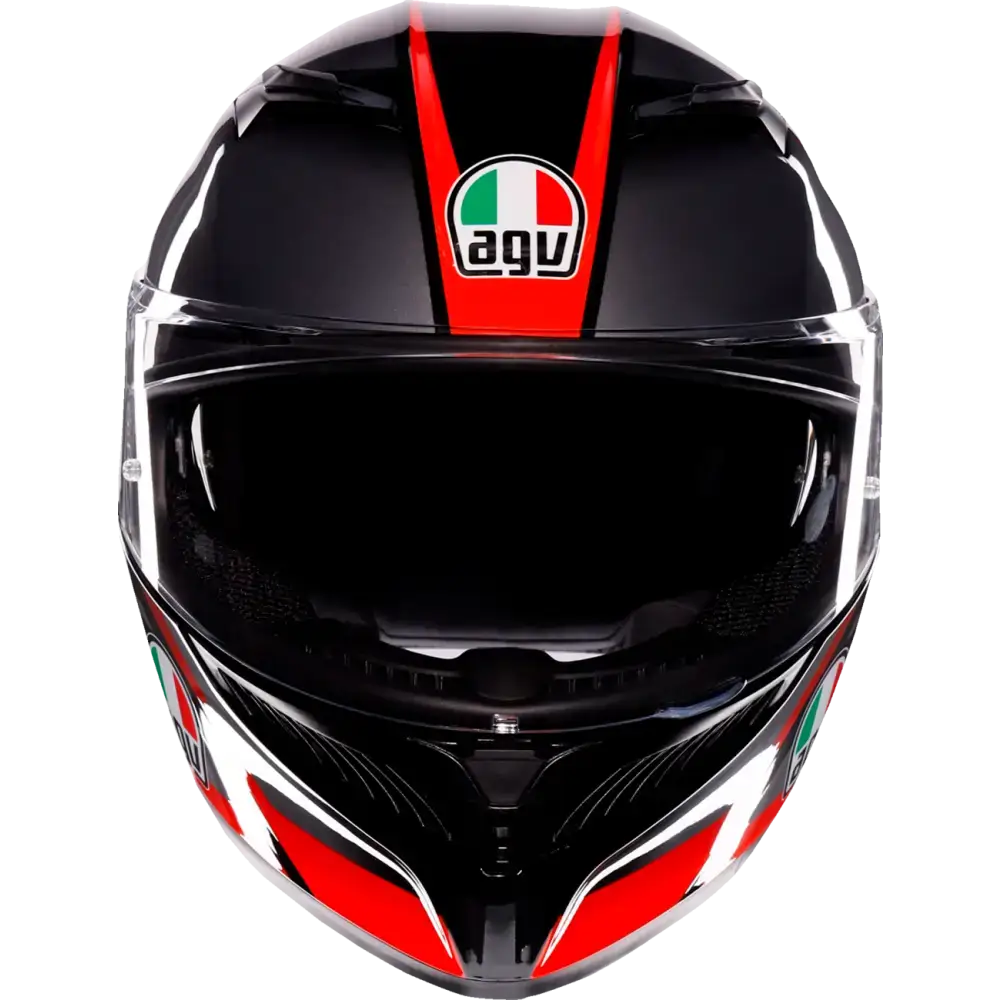 AGV K3 Helmet - Striga - Black/Gray/Red - Small 2118381004-018-S