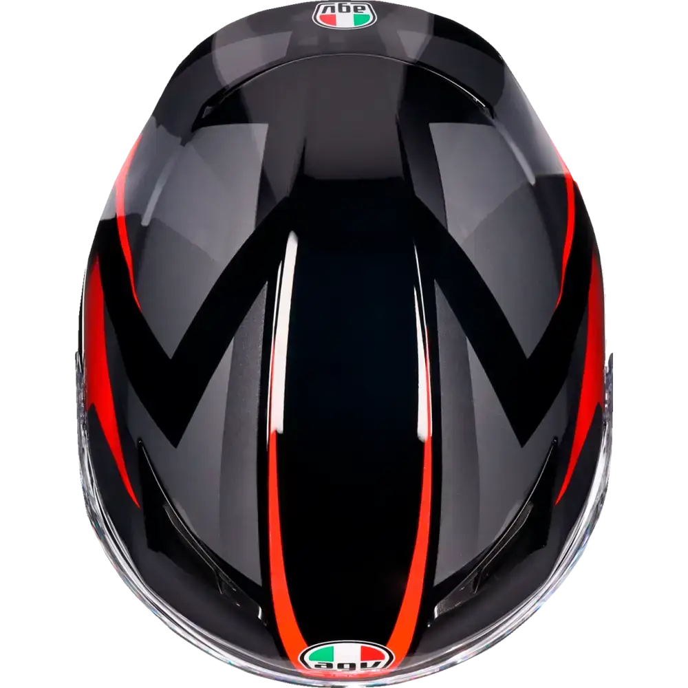 AGV K3 Helmet - Striga - Black/Gray/Red - Small 2118381004-018-S