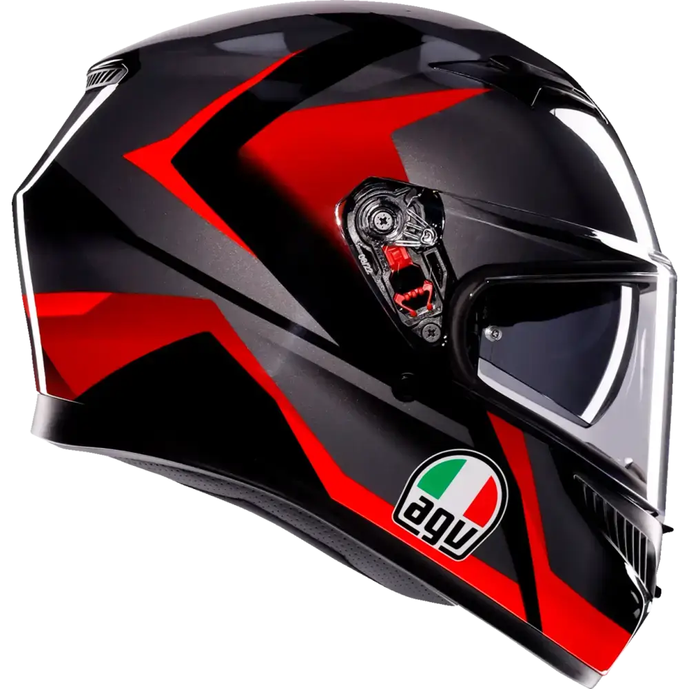 AGV K3 Helmet - Striga - Black/Gray/Red - Small 2118381004-018-S