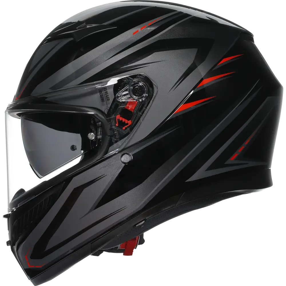 AGV K3 Helmet - Syth - Black/Red - Small 2118381004-021-S