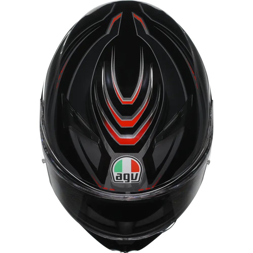 AGV K3 Helmet - Syth - Black/Red - Small 2118381004-021-S