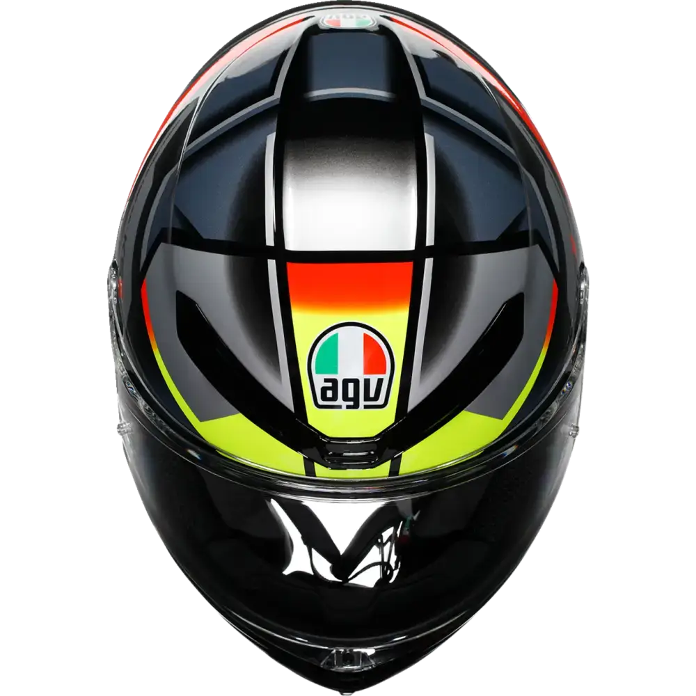 AGV K6 S Helmet - Erazer - Black/Red/Yellow Fluo - Small 2118395002-026-S