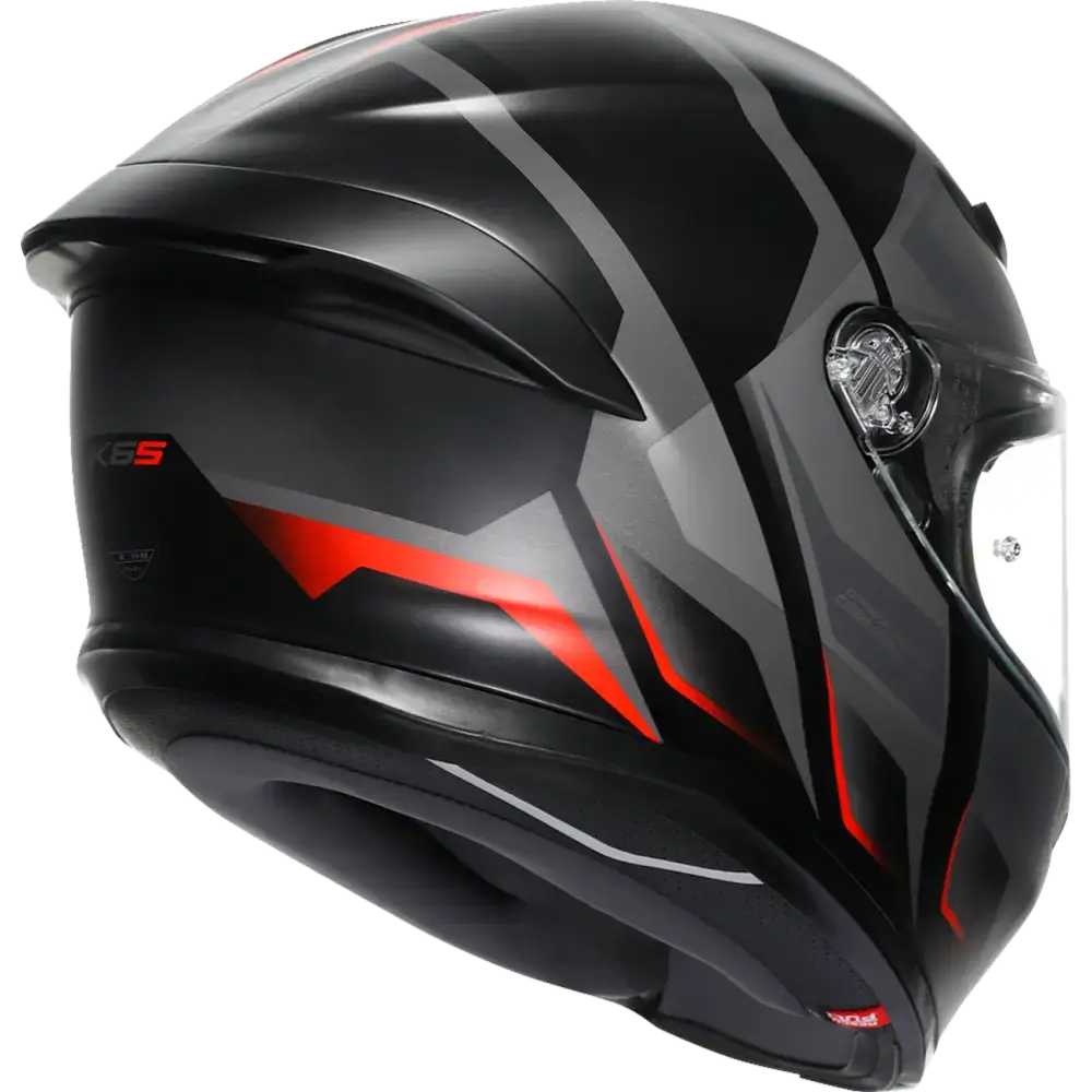 AGV K6 S Helmet - Karve - Matte Black/Gray/Red - Medium 2118395002-024-M