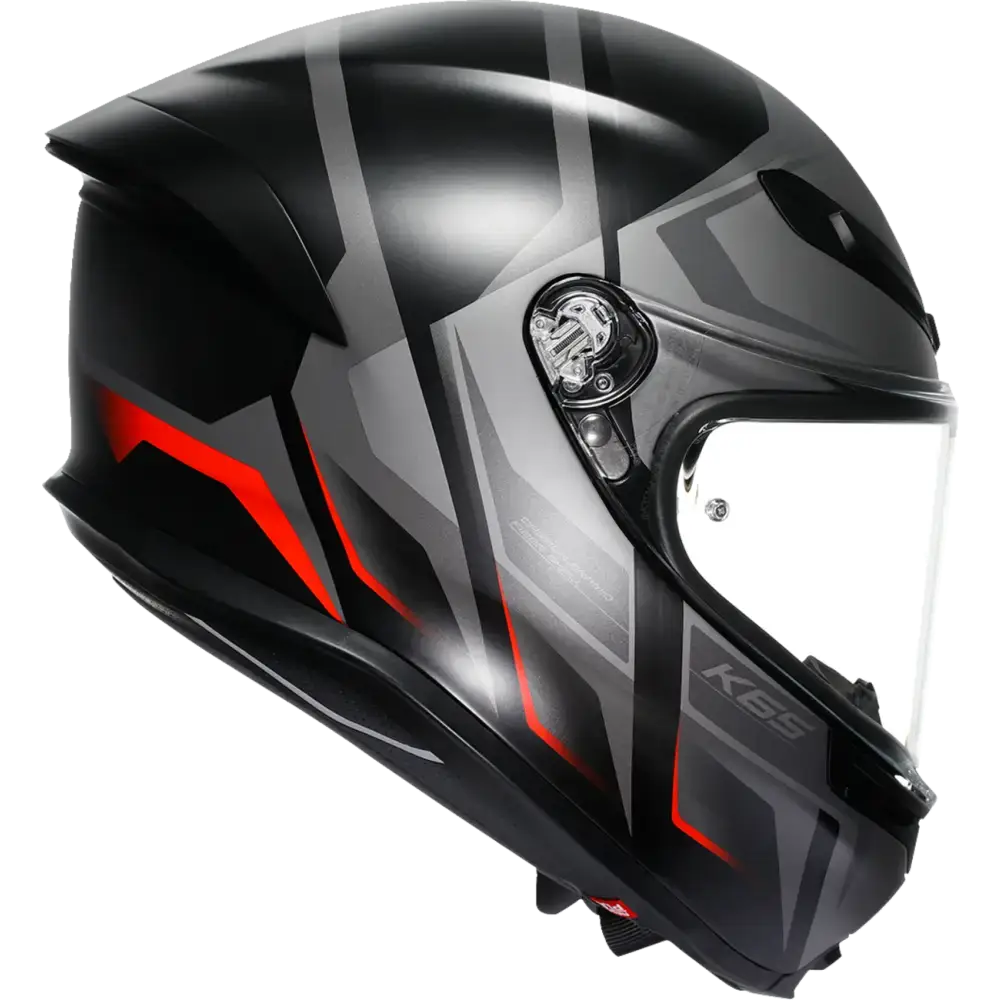 AGV K6 S Helmet - Karve - Matte Black/Gray/Red - Medium 2118395002-024-M
