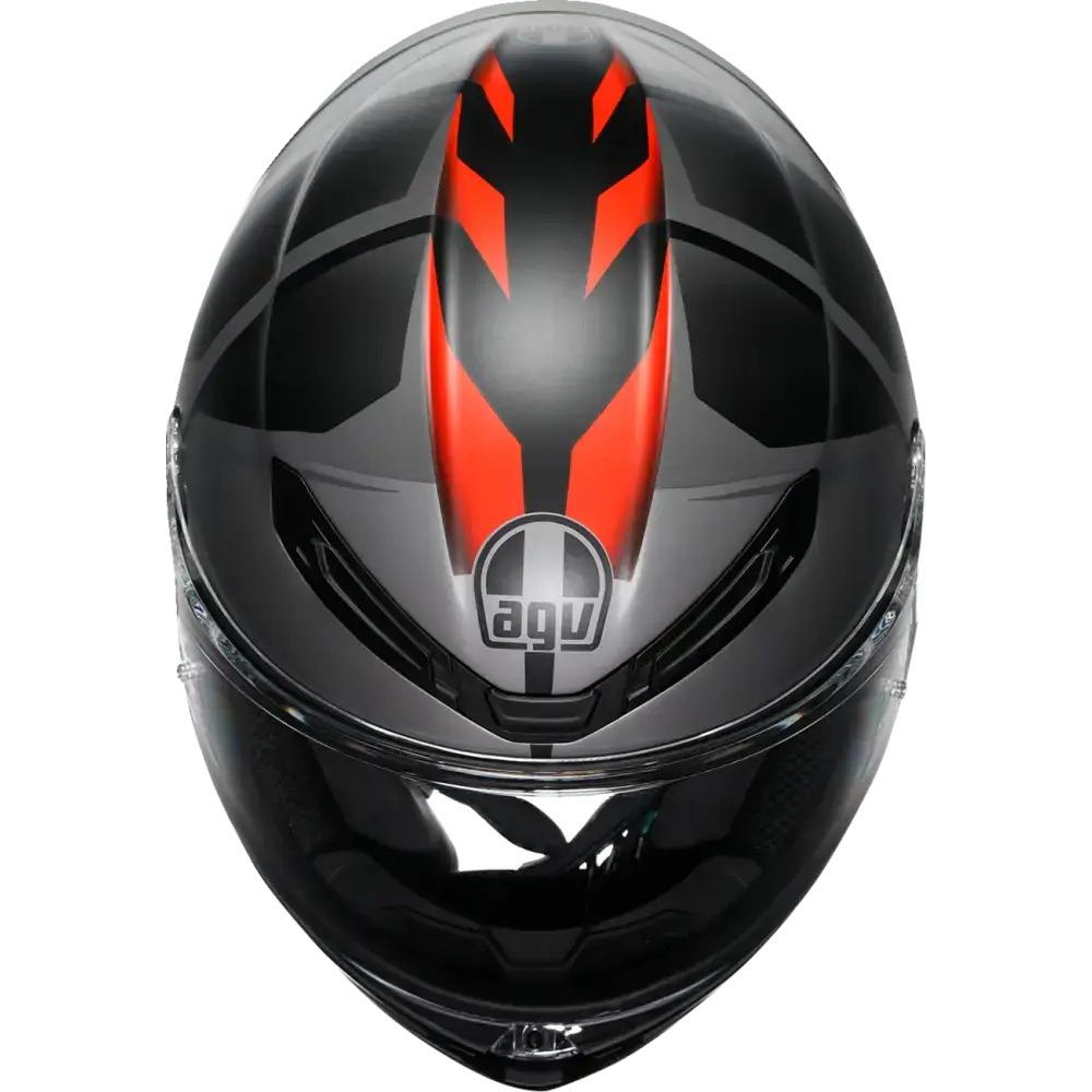 AGV K6 S Helmet - Karve - Matte Black/Gray/Red - Medium 2118395002-024-M