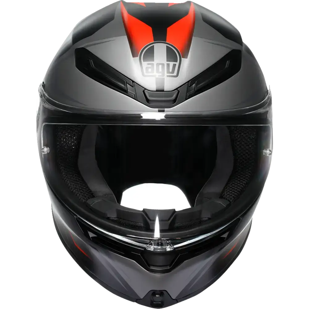 AGV K6 S Helmet - Karve - Matte Black/Gray/Red - Medium 2118395002-024-M