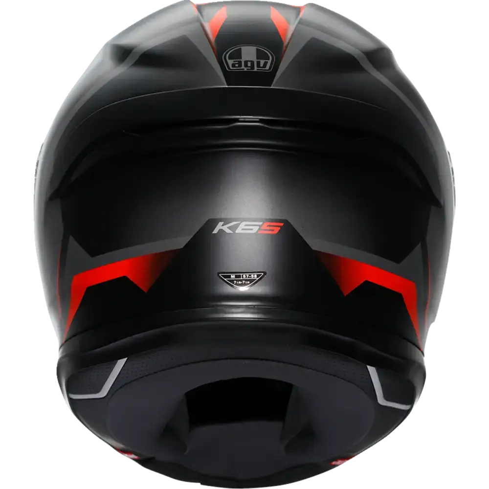 AGV K6 S Helmet - Karve - Matte Black/Gray/Red - Medium 2118395002-024-M