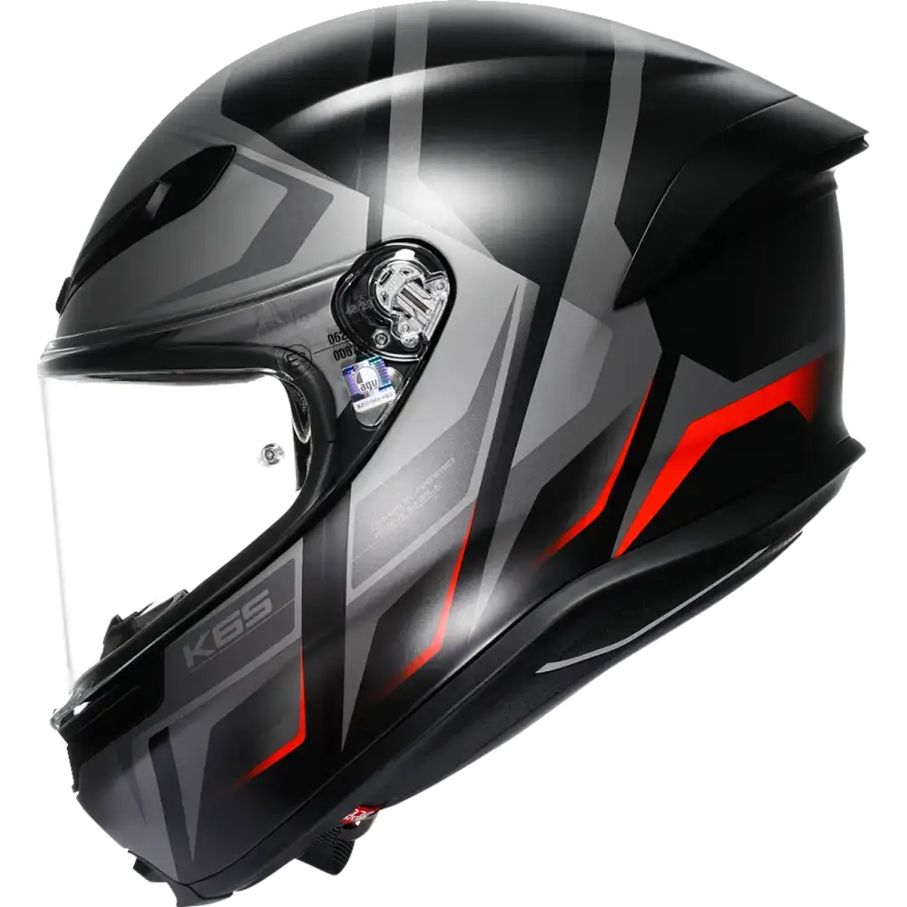 AGV K6 S Helmet - Karve - Matte Black/Gray/Red - Medium 2118395002-024-M