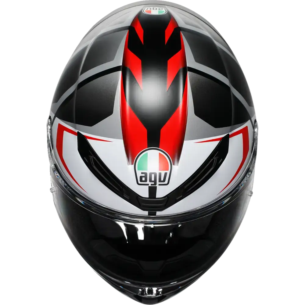 AGV K6 S Helmet - Karve - Matte Black/White/Red - Small 2118395002-025-S