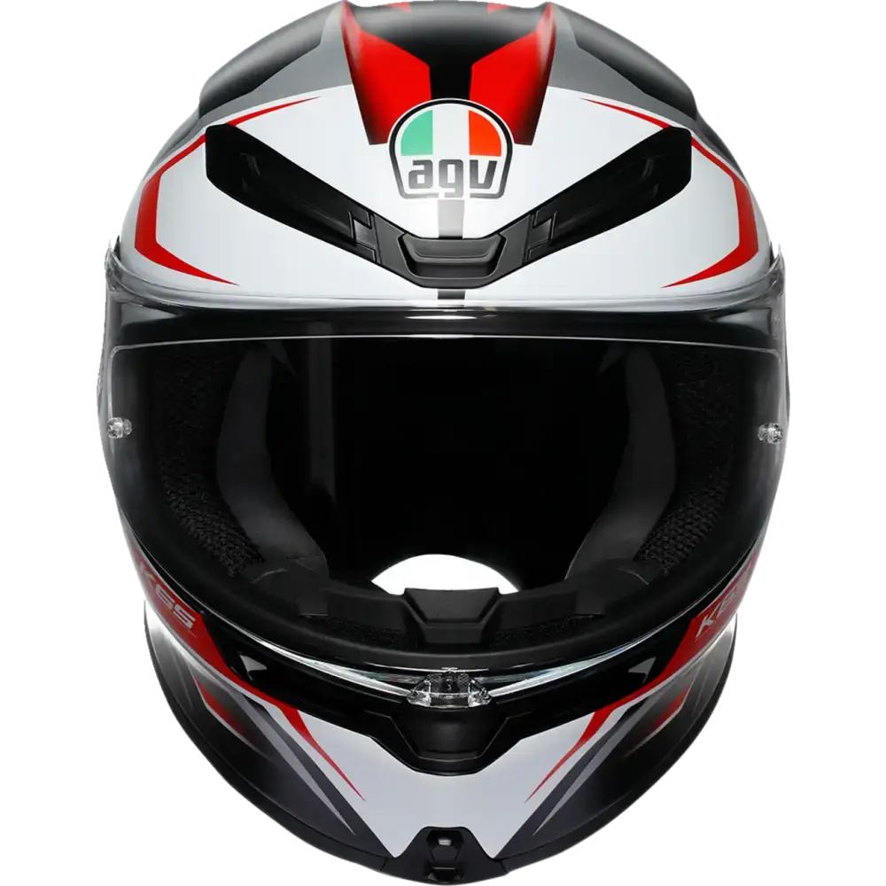 AGV K6 S Helmet - Karve - Matte Black/White/Red - Small 2118395002-025-S
