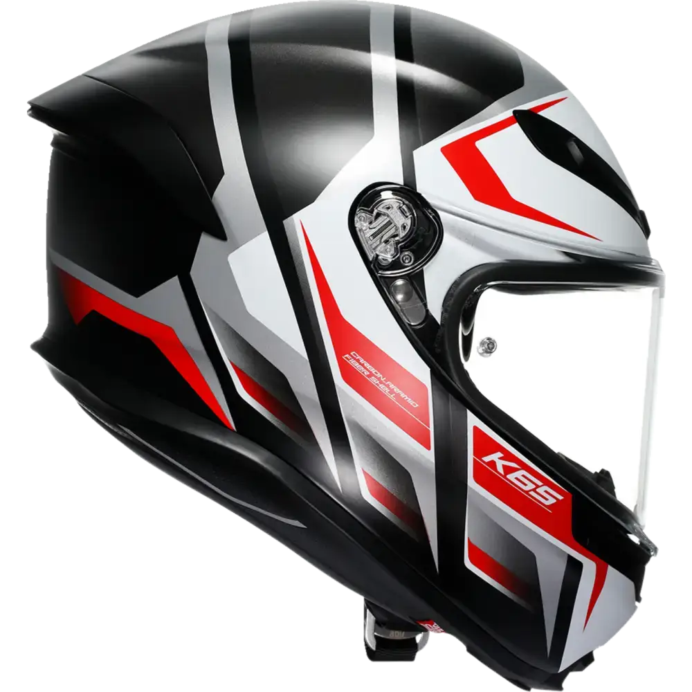 AGV K6 S Helmet - Karve - Matte Black/White/Red - Small 2118395002-025-S