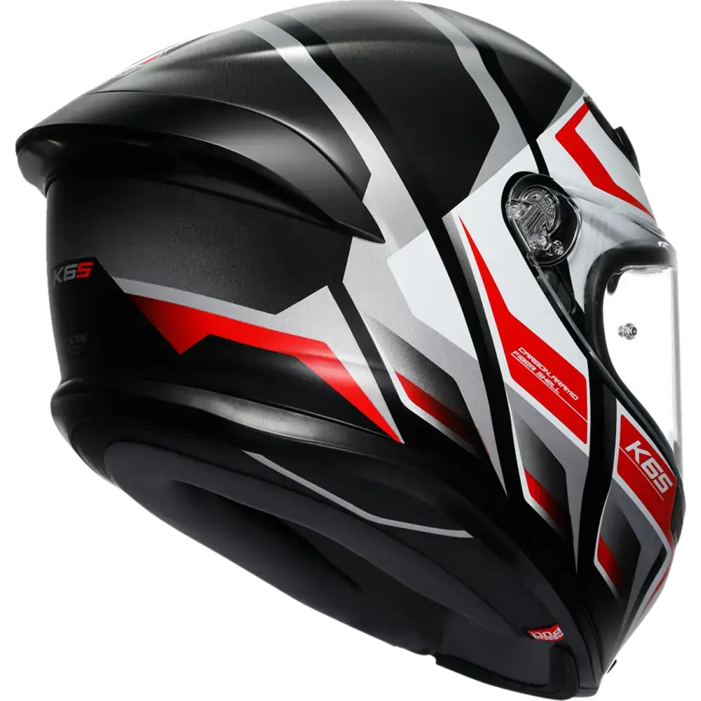 AGV K6 S Helmet - Karve - Matte Black/White/Red - Small 2118395002-025-S