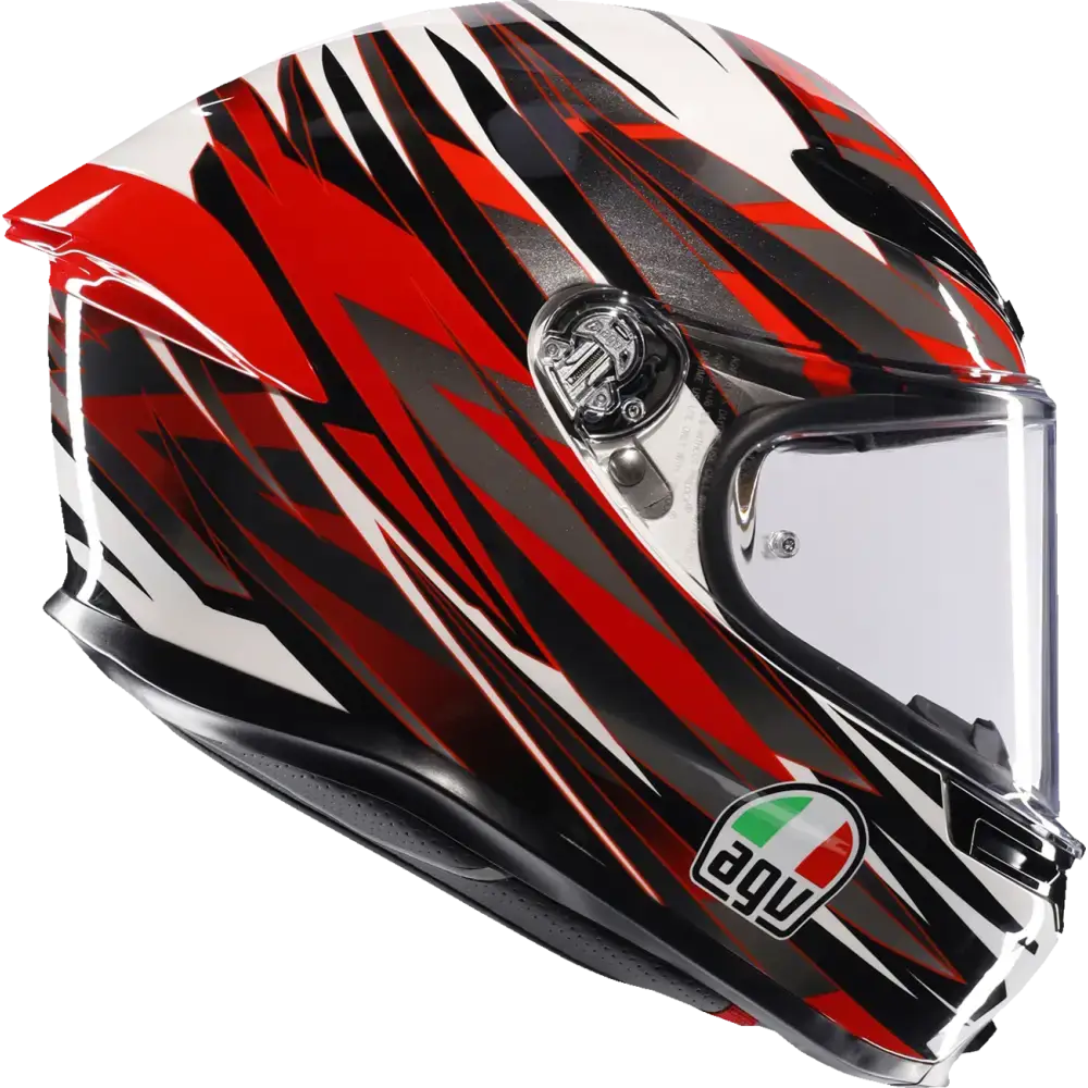AGV K6 S Helmet - Reeval - White/Red/Gray - Small 2118395002-023-S