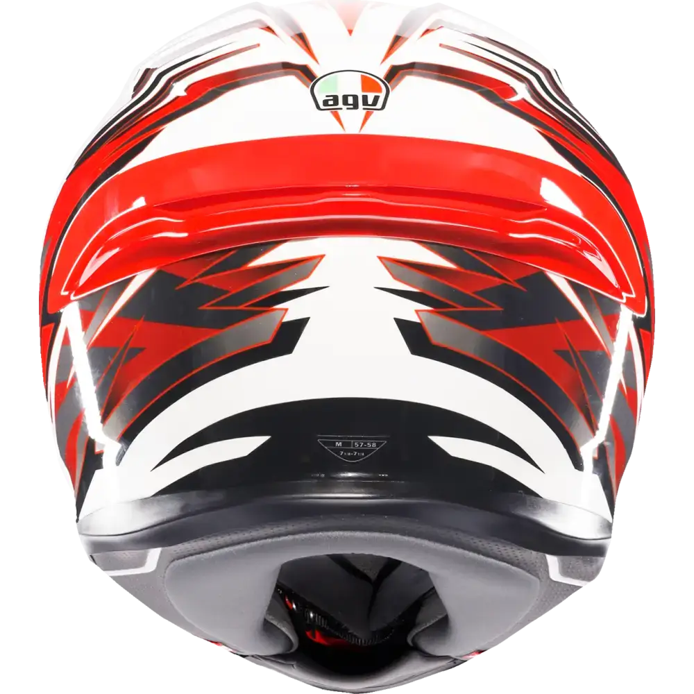 AGV K6 S Helmet - Reeval - White/Red/Gray - Small 2118395002-023-S