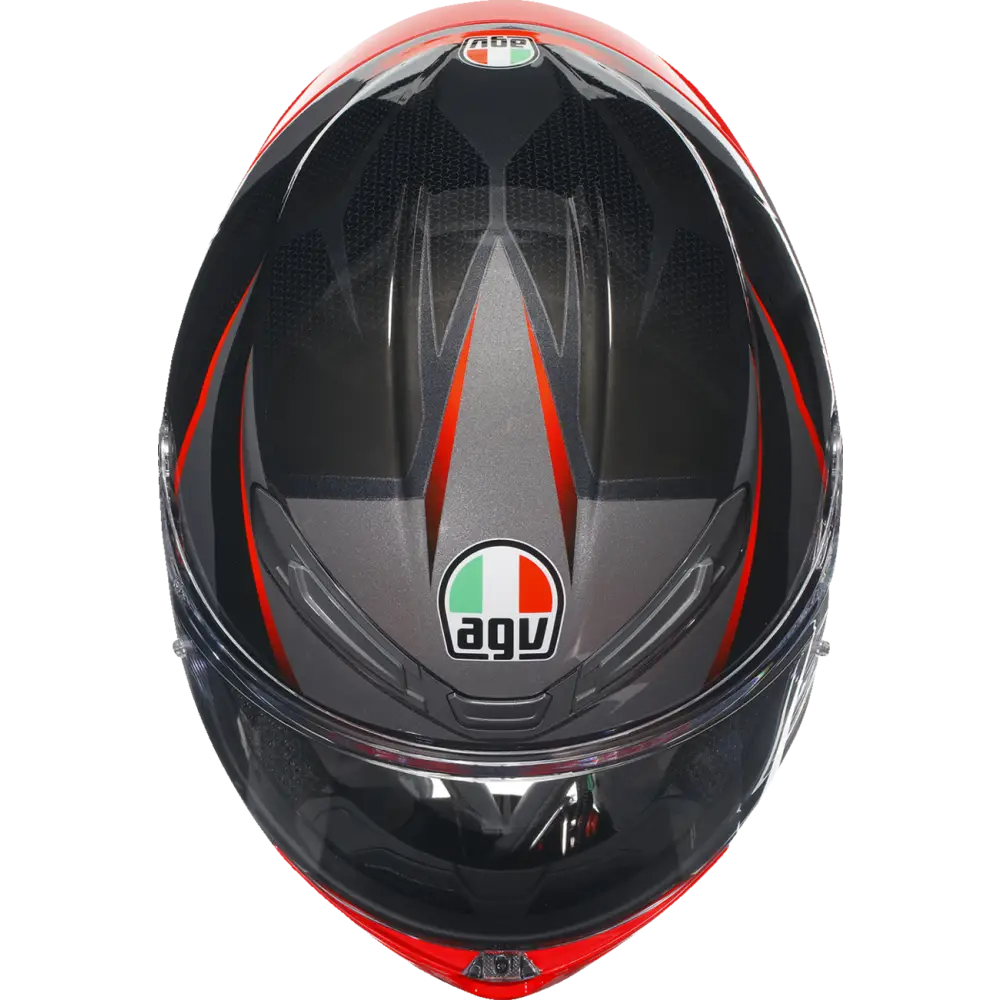 AGV K6 S Helmet - Slashcut - Black/Gray/Red