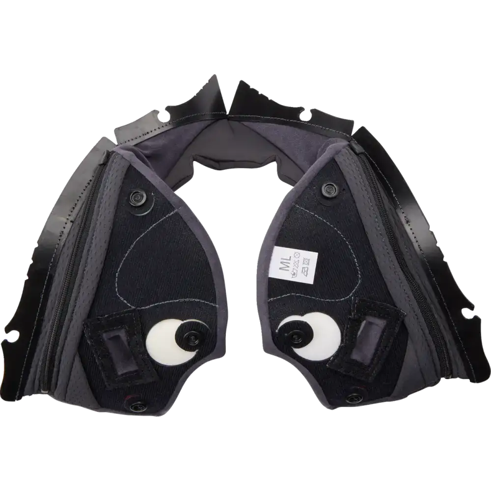 AGV Pista GP RR Cheek Pads - Gray/Cyan - Small 201850005623GS
