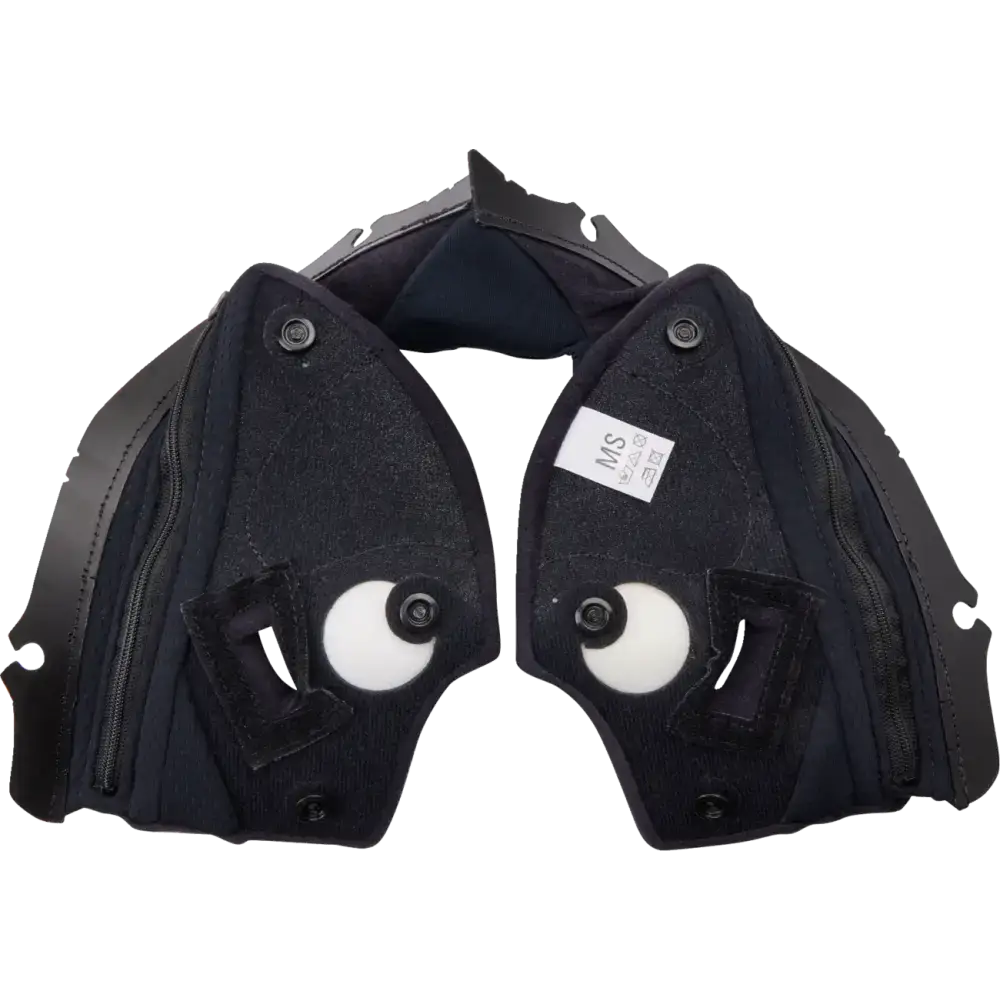 AGV Pista GP RR Cheek Pads - Black/Red - MS 20KIT60301001MS