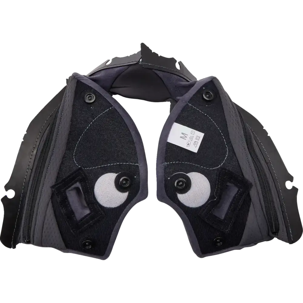 AGV Pista GP RR Cheek Pads - Gray/Yellow - Medium 2018500056499M