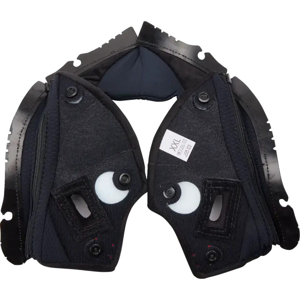 AGV Pista GP RR Cheek Pads - Black/Red - 2XL 20KIT603010012X