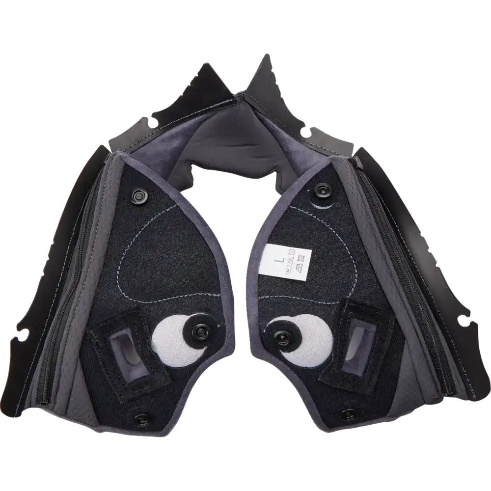 AGV Pista GP RR Cheek Pads - Gray/Yellow - Large 2018500056499L
