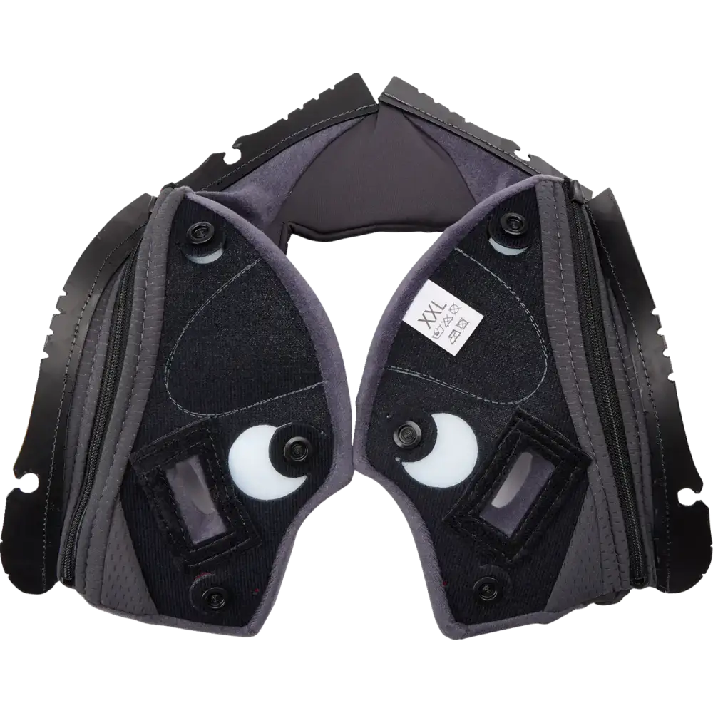 AGV Pista GP RR Cheek Pads - Gray/Cyan - 2XL 201850005623G2X