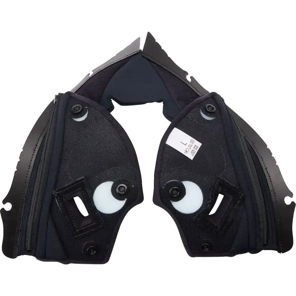 AGV Pista GP RR Cheek Pads - Black/Red - Large 20KIT60301001LG