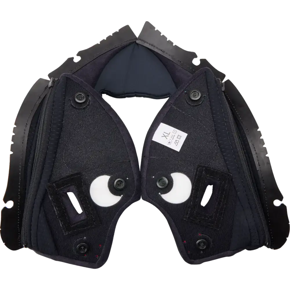 AGV Pista GP RR Cheek Pads - Black/Red - XL 20KIT60301001XL