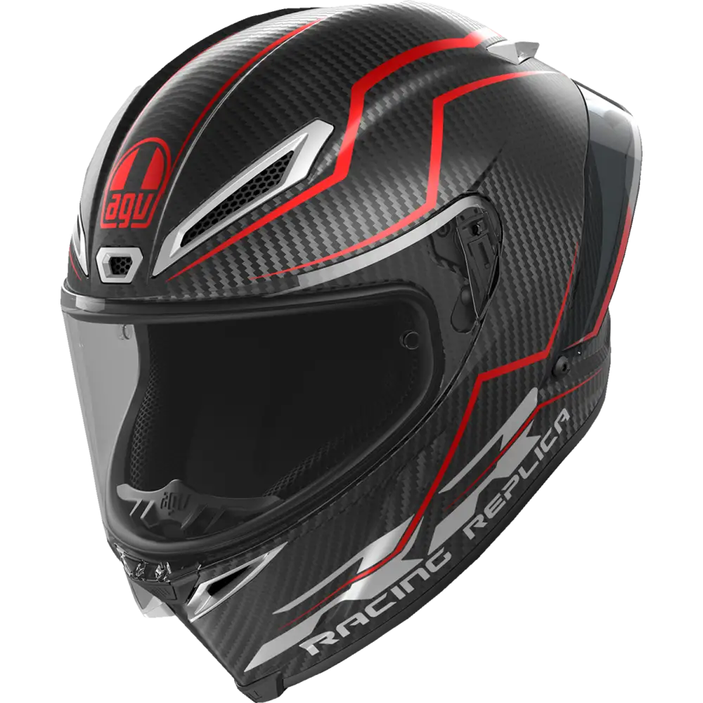 AGV Pista GP RR Helmet - Intrepido - Matte Carbon/Black/Red