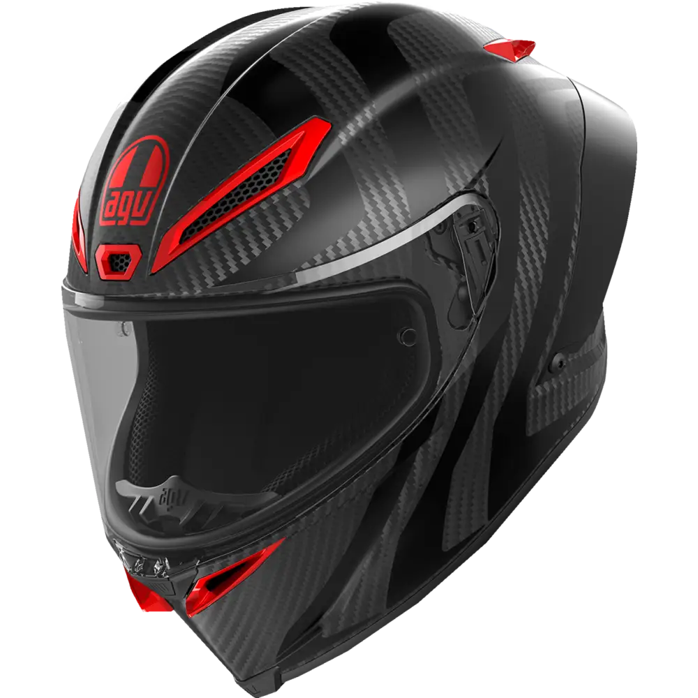 AGV Pista GP RR Helmet - Intrepido - Matte Carbon/Black/Red - 2XL