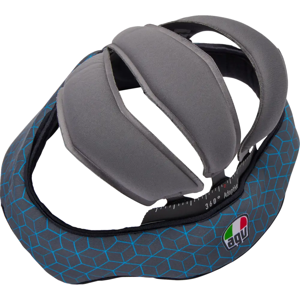 AGV Pista GP RR Liner - Black/Red Gray/Cyan Gray/Yellow - Motorcycle Helmet Liner - Gray/Cyan / 2XL