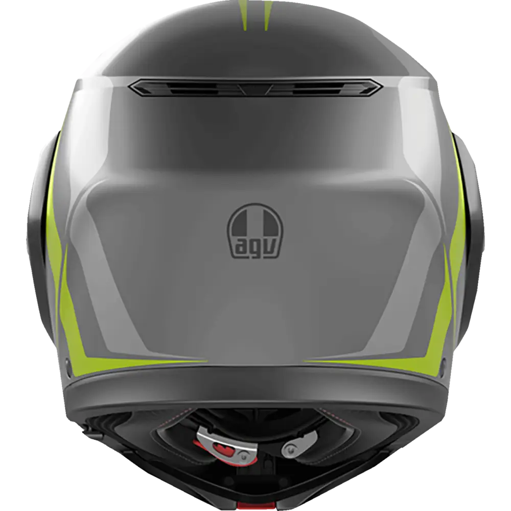 AGV Streetmodular Helmet - Resia - Matte Gray/Black/Yellow Fluo