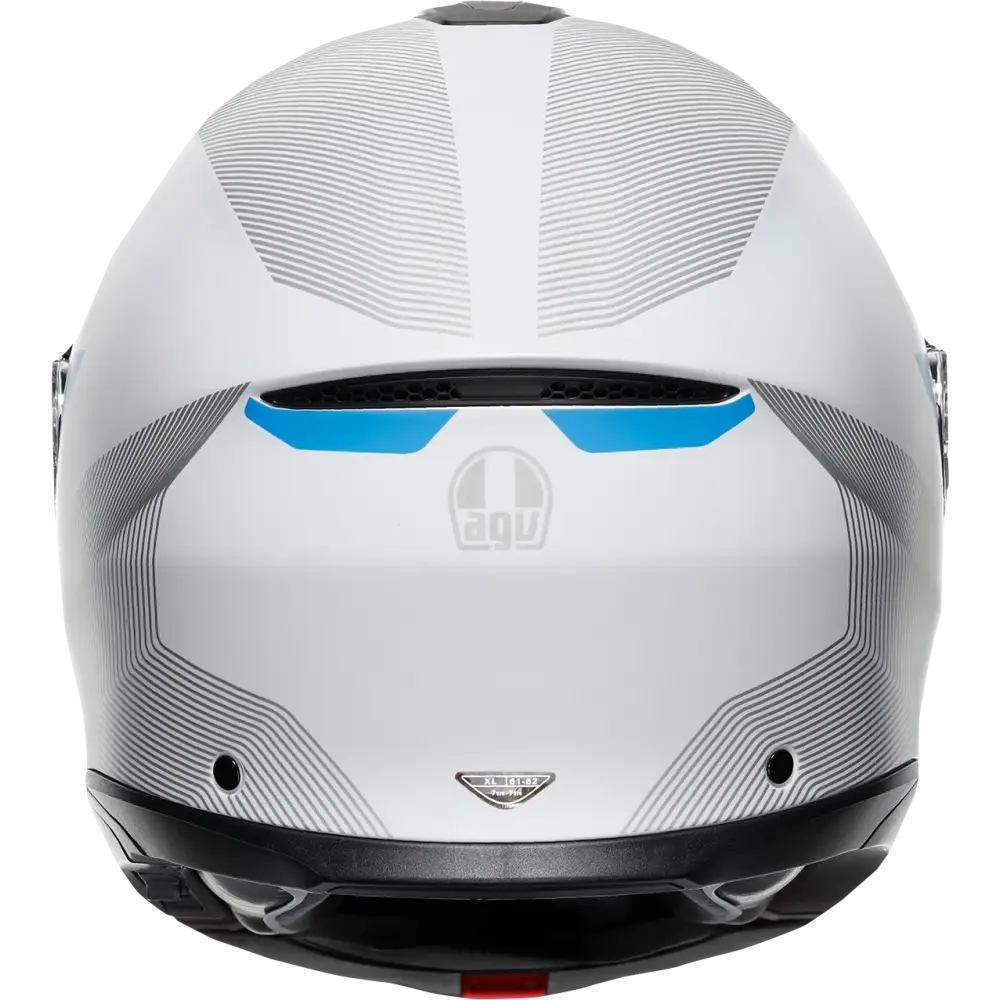 AGV Tourmodular Helmet - Frequency - Light Gray/Blue - 2XL 211251F2OY00616