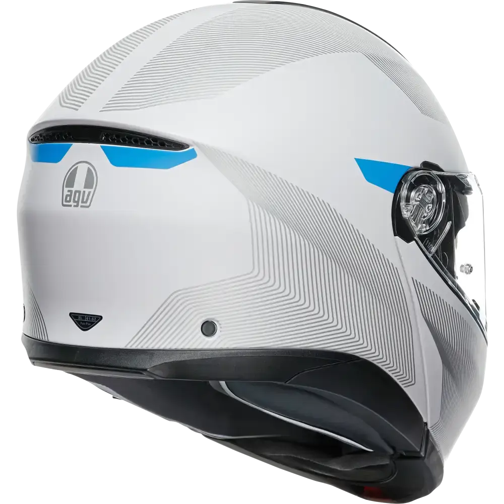 AGV Tourmodular Helmet - Frequency - Light Gray/Blue - Small 211251F2OY00610