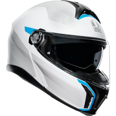AGV Tourmodular Helmet - Frequency - Light Gray/Blue - Large 211251F2OY00614