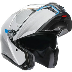 AGV Tourmodular Helmet - Frequency - Light Gray/Blue - Large 211251F2OY00614