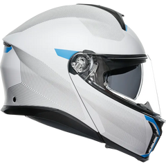 AGV Tourmodular Helmet - Frequency - Light Gray/Blue - Large 211251F2OY00614