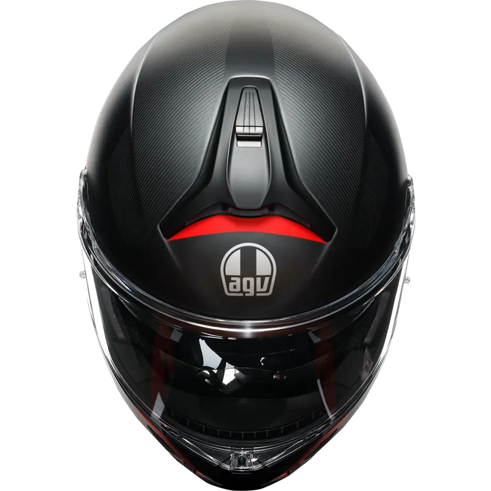 AGV Tourmodular Helmet - Frequency - Matte Gunmetal/Red - 2XL 211251F2OY00516