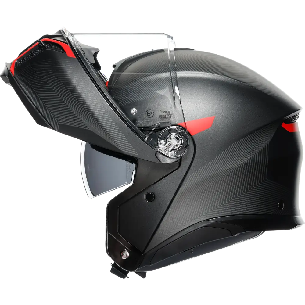 AGV Tourmodular Helmet - Frequency - Matte Gunmetal/Red - XL 211251F2OY00515