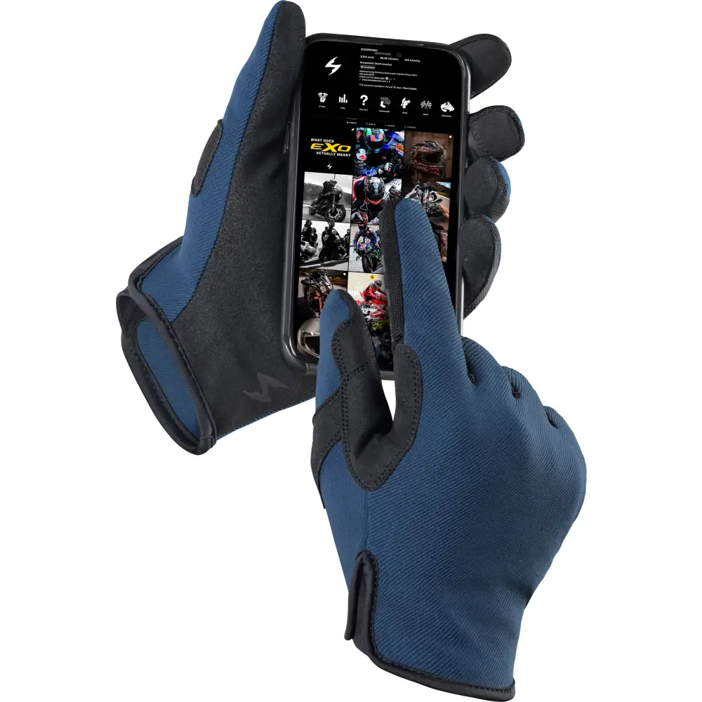 Air Stretch Gloves Blue Sm