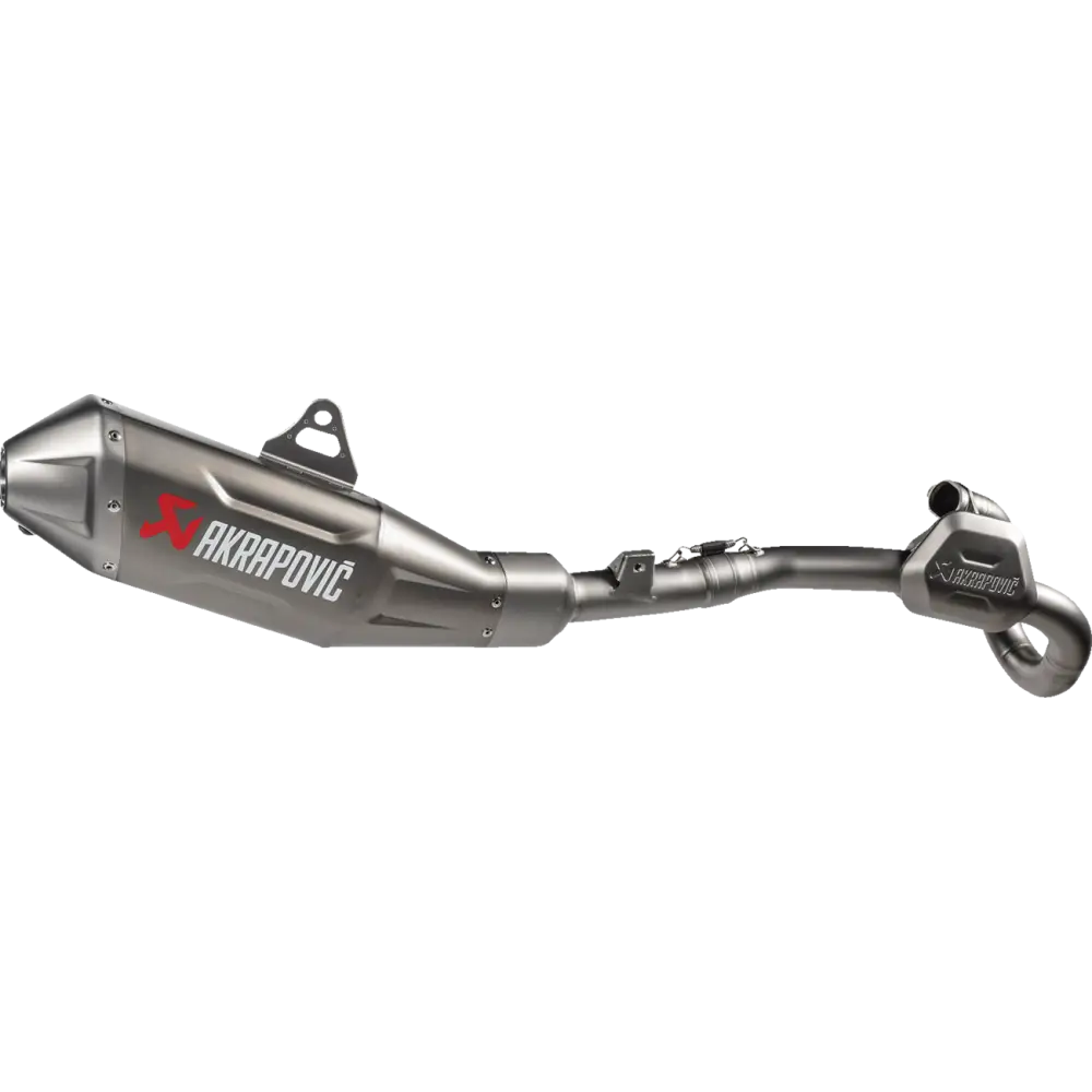 AKRAPOVIC Evolution Line Exhaust System - Titanium - CRF450R/CRF450RX S-H4E1-FDHLT