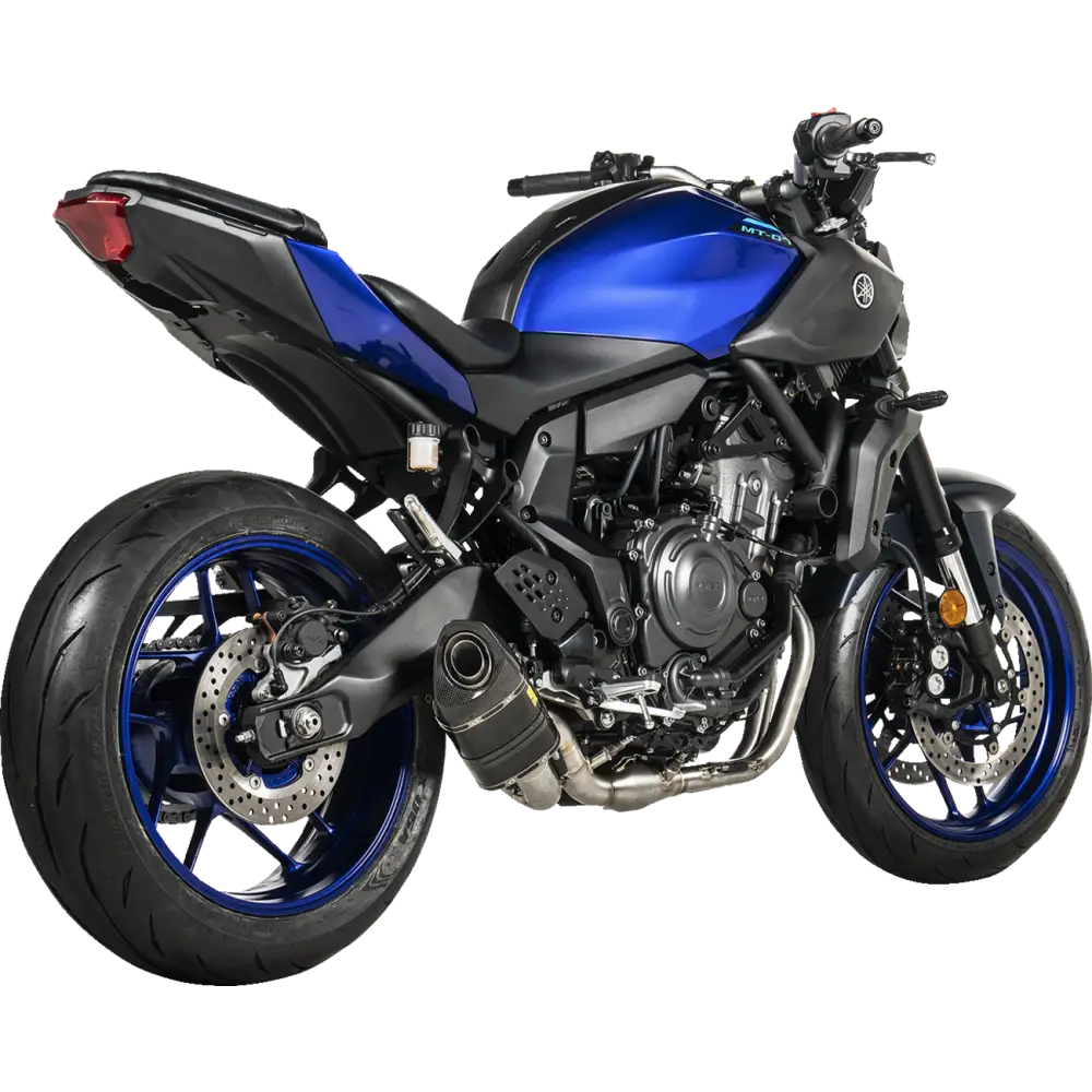 AKRAPOVIC Racing Line Exhaust System for Yamaha MT-07 with Carbon Fiber Finish (Part S-Y7R2-AFC/1)