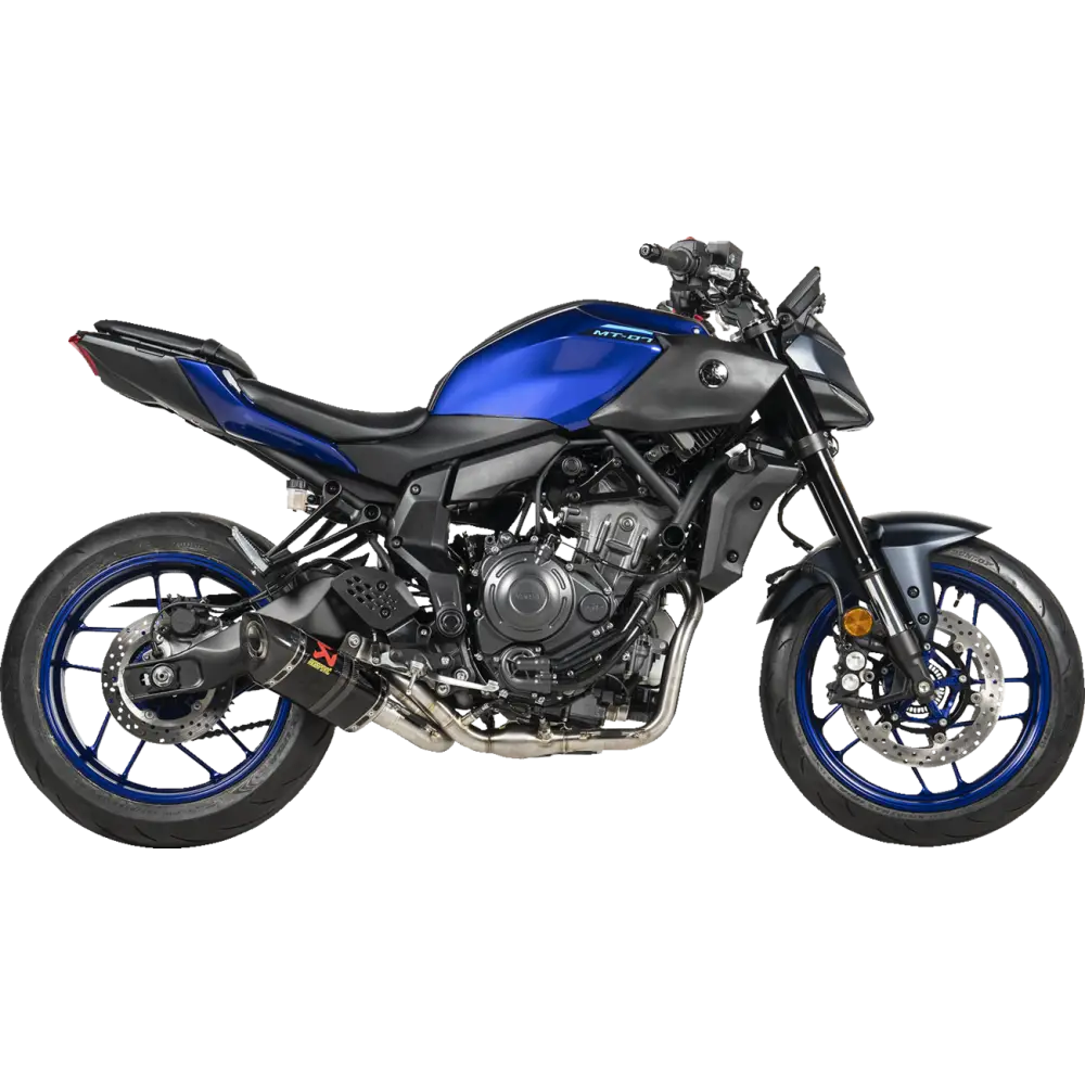 AKRAPOVIC Racing Line Exhaust System for Yamaha MT-07 with Carbon Fiber Finish (Part S-Y7R2-AFC/1)