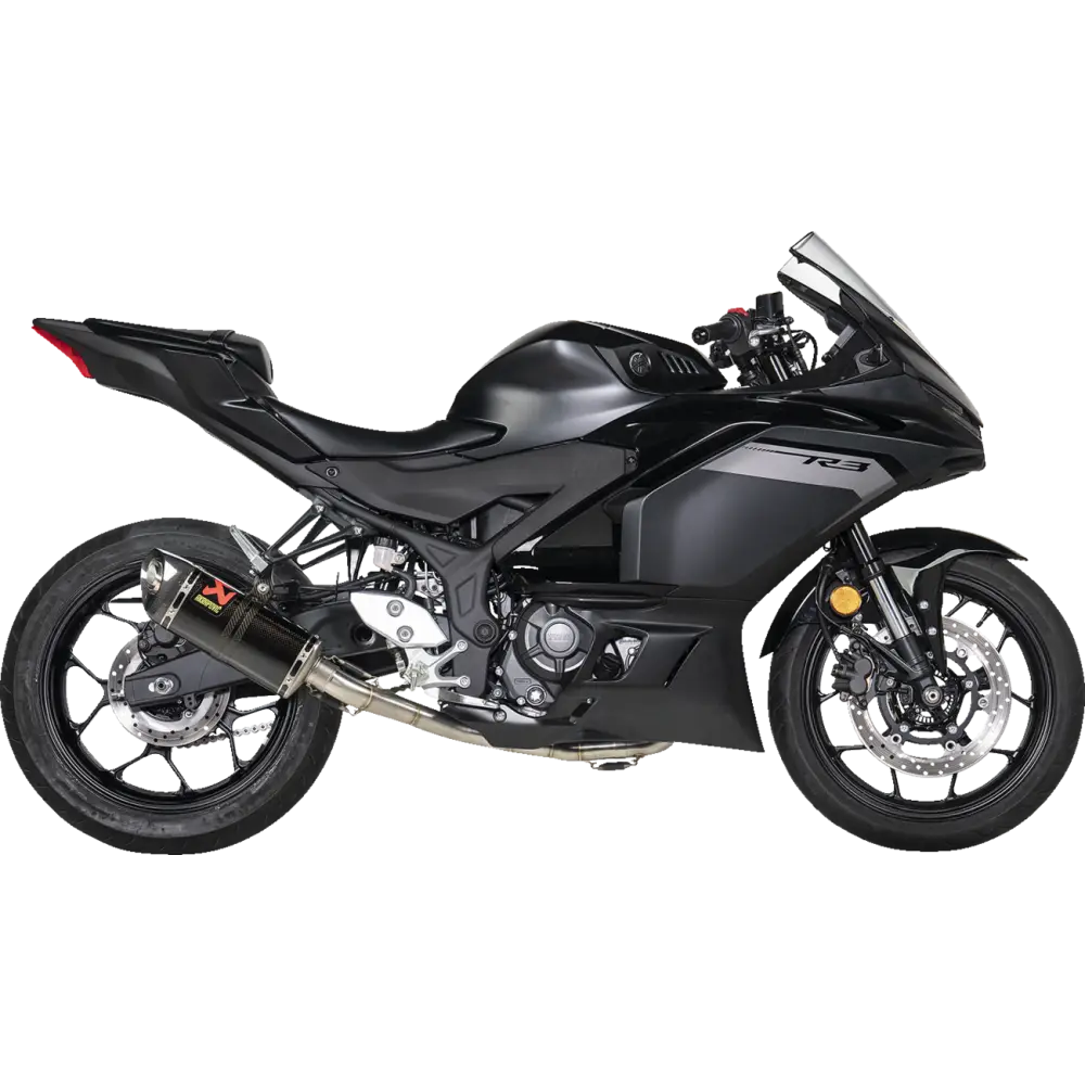 AKRAPOVIC Racing Line Exhaust System for Yamaha R3 & MT-03 - Carbon Fiber - Part S-Y3R3-APC