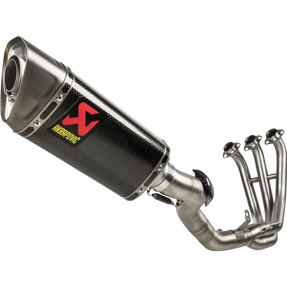AKRAPOVIC Racing Line Exhaust System for Yamaha Tracer 9 - Carbon Fiber, Part S-Y9R20-APC
