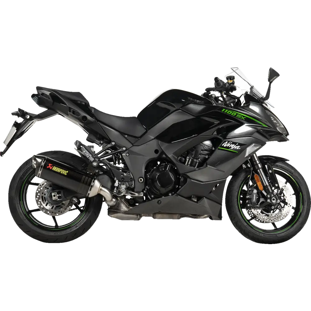 AKRAPOVIC Slip-On Line Muffler for Kawasaki Ninja 1000 SX & Ninja 1100 SX - Carbon Fiber S-K10SO32-HRC